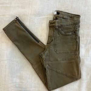 BDG - Olive Green, moto pant. Size 25